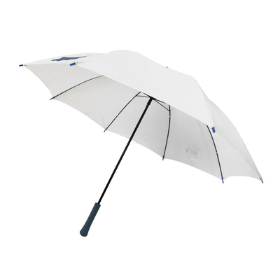 Gewebe-Regenschirm der gerades windundurchlässiges Handbuch-offener Rohseide-190T