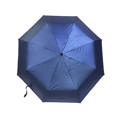 Polyester-windundurchlässiger automatischer faltender Regenschirm Soems 190T für Geschäft