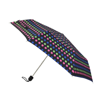 Manuelle offene Rohseide 3 faltender Regenschirm mit Tote Bag