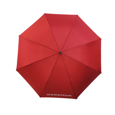 RPET-Rohseide kundenspezifischer Logo Umbrella Diameter 105CM mit Plastikj-Griff