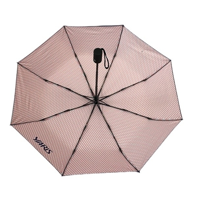 UPF, das automatischen faltenden Regenschirm mit doppelten Fiberglas-Rippen beschichtet