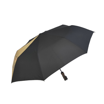Faltender windundurchlässiger Regenschirm der Rohseide-offene und nahe Selbst3 mit Schädel-Griff