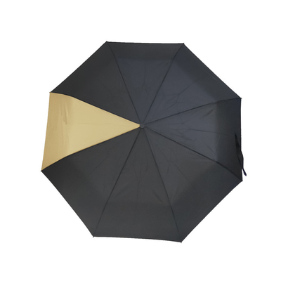 Faltender windundurchlässiger Regenschirm der Rohseide-offene und nahe Selbst3 mit Schädel-Griff