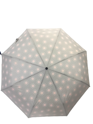 Manueller offener Förderungs-Rohseide-Gewebe-Regenschirm mit magischem Drucken