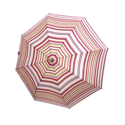 23 Zoll-Rohseide-Gewebe Digital, die Streifen-Regenschirm für Damen druckt