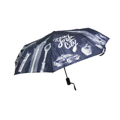 Digital, die 21inch faltendes Regenschirm Soem der Rohseide-190T 3 drucken