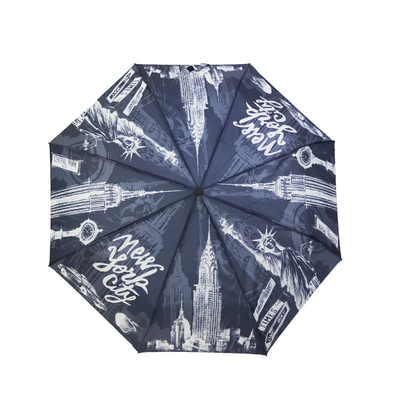 Digital, die 21inch faltendes Regenschirm Soem der Rohseide-190T 3 drucken