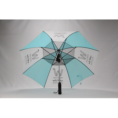 Metallwellen-gerader Regenschirm des Rohseide-Gewebe-8mm mit Fan