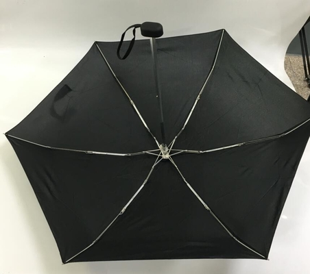 190T Falten-kleiner Taschen-Regenschirm 19&quot; der Rohseide-5 X6k mit Aluminiumrahmen