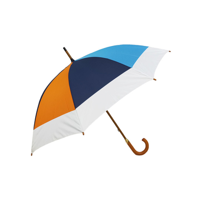 Kundenspezifischer hölzerner Stock-Regenschirm Logo Windproofs 23inch