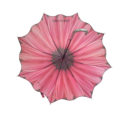 Formte kreative Blume EN71 3 faltenden Regenschirm 23 Inchx8K für Damen