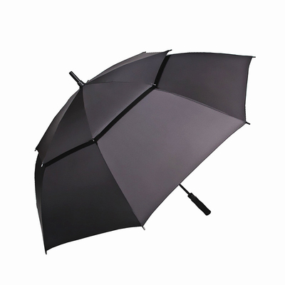 Imprägniern gerade doppelte Überdachung kundengebundene Golf-Regenschirm-halb automatische windundurchlässige