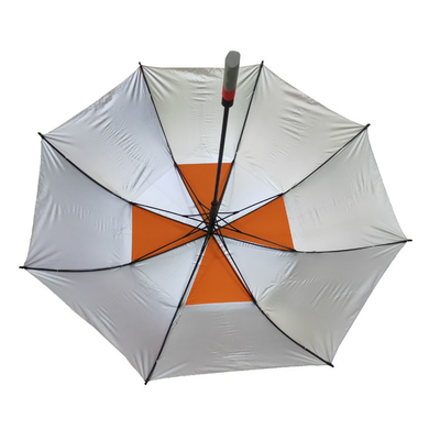 Doppelschichten spielen die Regenschirm-Entlüftung Golf, die mit Logo Prints stark ist