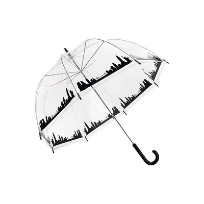 Transparente Hauben-Form automatischer Druck PVCs Apollo Umbrella With Custom Logo
