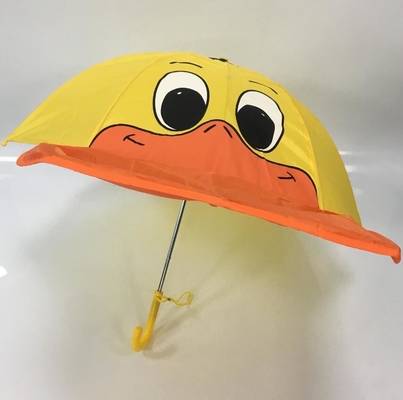 18 Zoll der manuellen offenen netten Karikatur-Duck Umbrella Waterproof Polyester