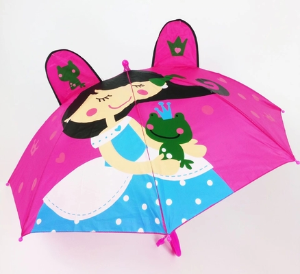 Personifiziertes Tiermuster des Jungen-Mädchen-Regenschirm-3D kartonieren netten Tierkinderkinderregenschirm