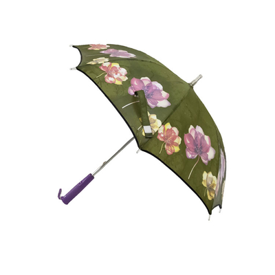18 Zoll Kind-führten Regenschirm geführtes Fiberglas des Griff-LED mit magischem Drucken