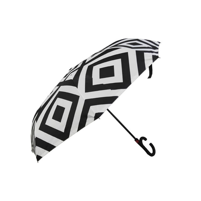 Manuelle offene Doppelschichten wandelten Regenschirm-Mode-Entwurf um