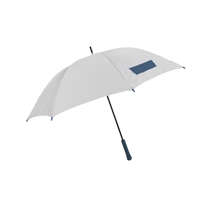 Automatisch geöffnet Metallrahmen Regenschirm Weiß Farbe 23 Zoll