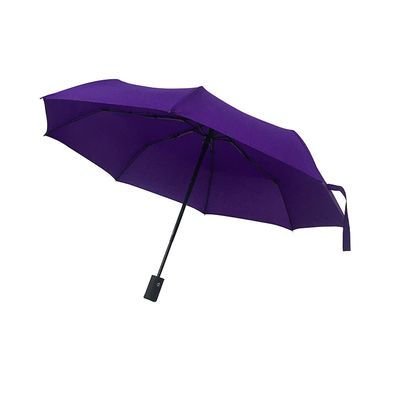 8 Rippen Semi-Auto-Offener Regenschirm Damen Regenschirm Pongeeschutz