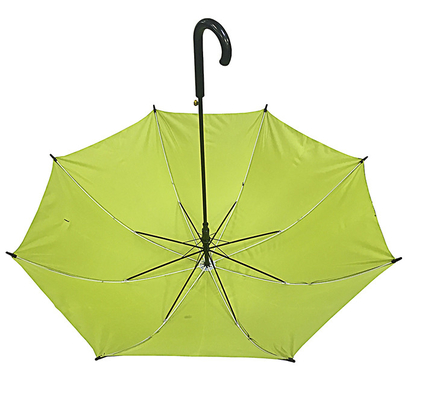 Schwarz UV-Straf Pongee Auto-Open Stick Regenschirm Durchmesser 105cm