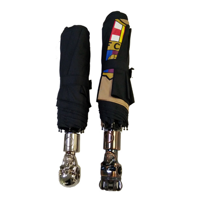 Regenschirm mit Skelettgriff mit individuellem Design und Logo