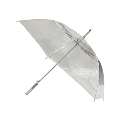 Klares Dachschirm für Regen Glasfaser Rippen und kundenspezifisches Design 23 Zoll mit Aluminiumwelle