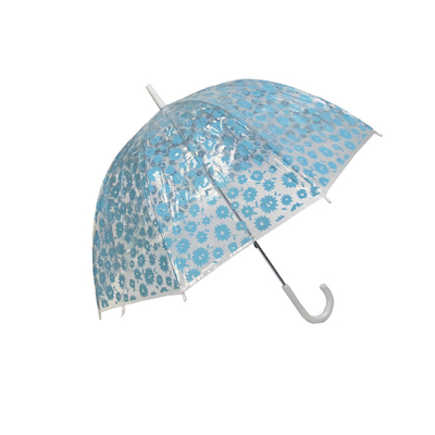 23 Zoll transparenter Regenschirm mit individueller Verpackung und Glasfaserschacht