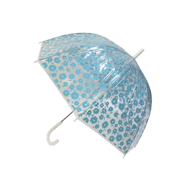 23 Zoll transparenter Regenschirm mit individueller Verpackung und Glasfaserschacht