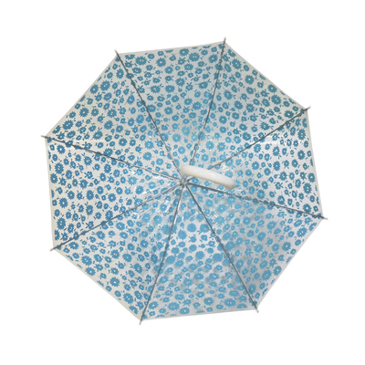 23 Zoll transparenter Regenschirm mit individueller Verpackung und Glasfaserschacht