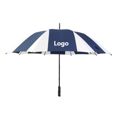 Polyester / Pongee Stoff Firmenmarken Golfschirme mit Plastikgriff