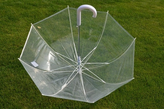 Durchsichtige Regenschirme Glasfaser Rippen für Männer Frauen
