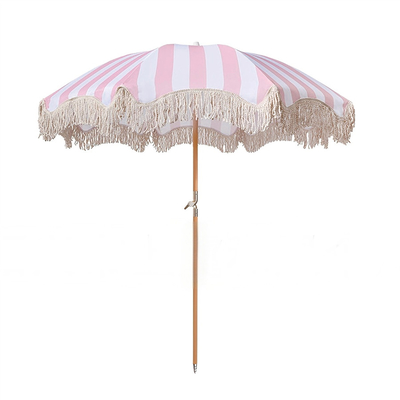 Gewebe UV Strandschirm Sonnenschutz 210T Oxford Stoff mit Silberbeschichtung akzeptables Logo