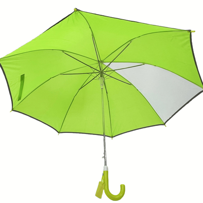 2025 Sicherheit Kinder Regenschirm Neues Design OEM Kuppel wasserdicht reflektierender Streifen