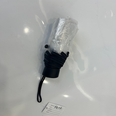 21 Zoll 5 Klappbedeckung Transparenter Regenschirm für Regen Manuelle offene Funktion