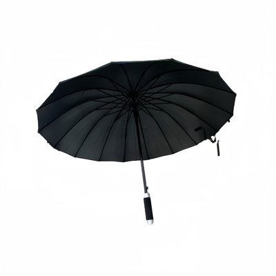 Bleiben Sie trocken 25 Zoll großer, gerader Griff Kompaktes Golfbrolly mit 16 Rippen Superwindschutzschirm