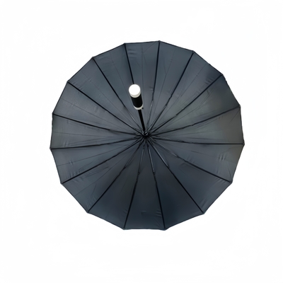 Bleiben Sie trocken 25 Zoll großer, gerader Griff Kompaktes Golfbrolly mit 16 Rippen Superwindschutzschirm