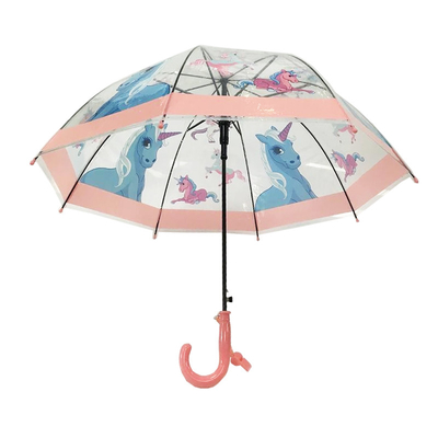 19-Zoll-Kinder-Kompaktschirm mit POE-Textil und Einhorn-Druck