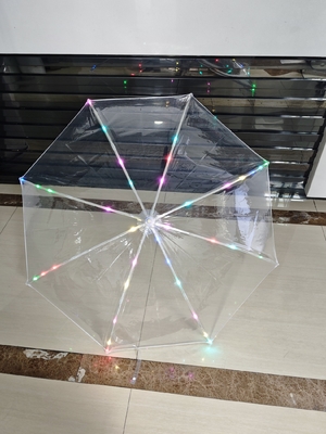 Bringen Sie Farbe und Funktionalität mit kreativen Regenschirmen und LED-Beleuchtung POE-Regenschirm
