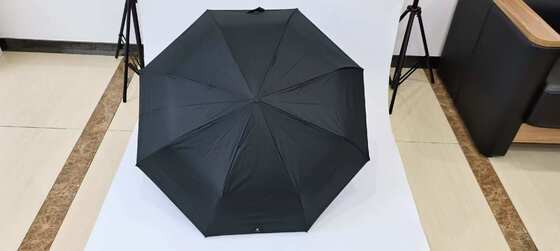 Automatischer Stockschirm mit Fiberglasrippen, 190T Pongee-Gewebe und Automatik-Öffnungs- und Schließfunktion