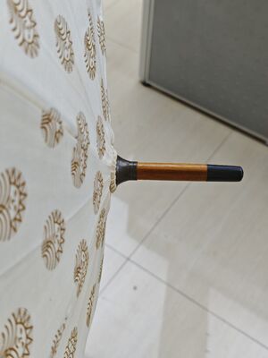 23 Zoll Auto-Open Stick Schirm mit Baumwolle und Glasfaser Rippen für einen eleganten Regenschutz