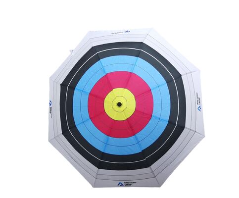 Arrow Target Foldable Golf Umbrella with 130cm Open Diameter Pongee Fabric and Fiberglass Shaft