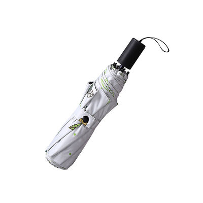 8 Rippen Kompakter Klappschirm mit automatischer Öffnung, Schließung und selbstgefertigter Tasche für leichten Regenschutz