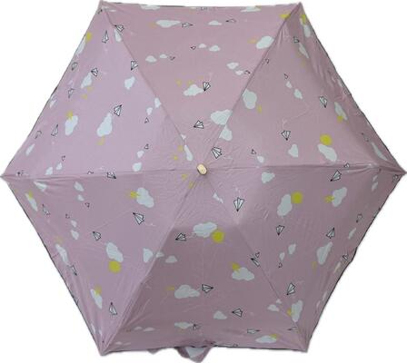Classic Windproof 5-Fold Manual Umbrella, Black Coated Canopy, Business Gift with Custom Printing