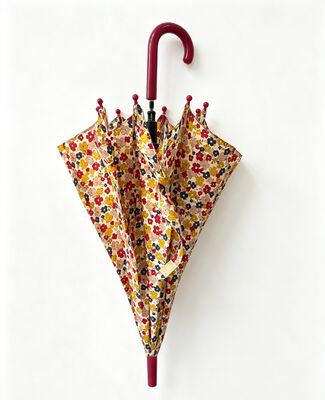 Blumenmädchen Süßer Kompakter Kinderregenschirm mit individuellem Logoaufdruck und 69cm Öffnungsdurchmesser für Schule und Camping