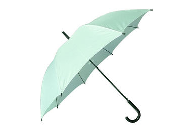 Der Stock-Regenschirme der hellgrünen Frauen, fester Stock-Regenschirm-windundurchlässiger Rahmen