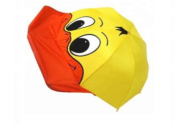 Gelbes 3D scherzt Enten-Regenschirm, die Enten-Regenschirm-starken den Wind beständigen der Kinder