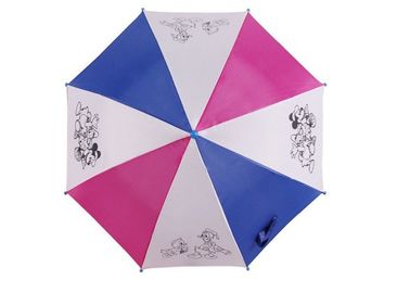 Zeichnungs-Kinderkompakte Regenschirm-Sicherheits-offene Metallrahmen Polyesyer-Materialien