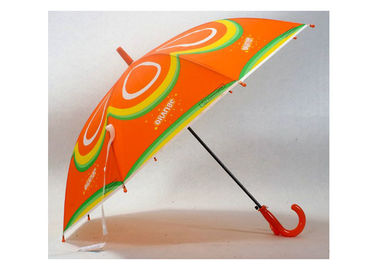 Poe-Material-Kinderkompakte Regenschirm-Auto-offene Metallrahmen-Hitze-transparentes Drucken