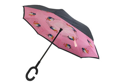 Rosa kleine Rückseite wandelte Regenschirm-Gummigriff Unicon um, das für Kinder gedruckt wurde